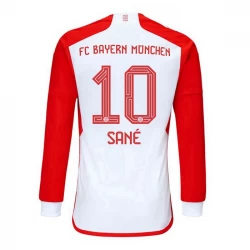FC Bayern München Leroy Sané #10 Fodboldtrøjer 2023-24 Hjemmebanetrøje Mænd Lange Ærmer